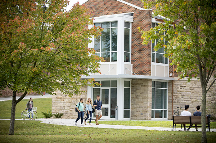 The exterior of Kepple Hall, the new home of integrated media and studio arts programs