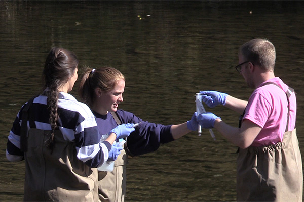 Students Collect Water Samples