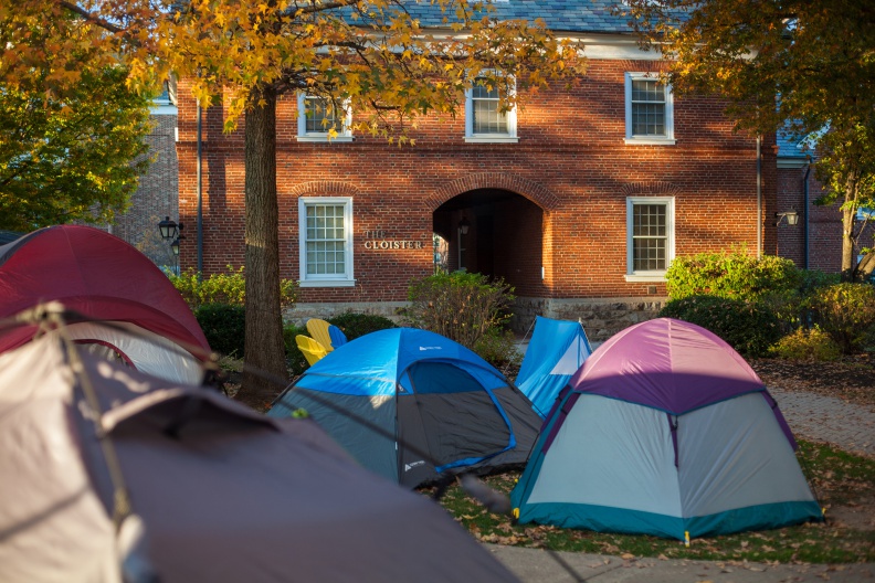 Tenting at Juniata College