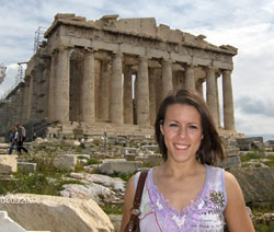 Gina Piccolini 2008 Juniata College Student in Greece
