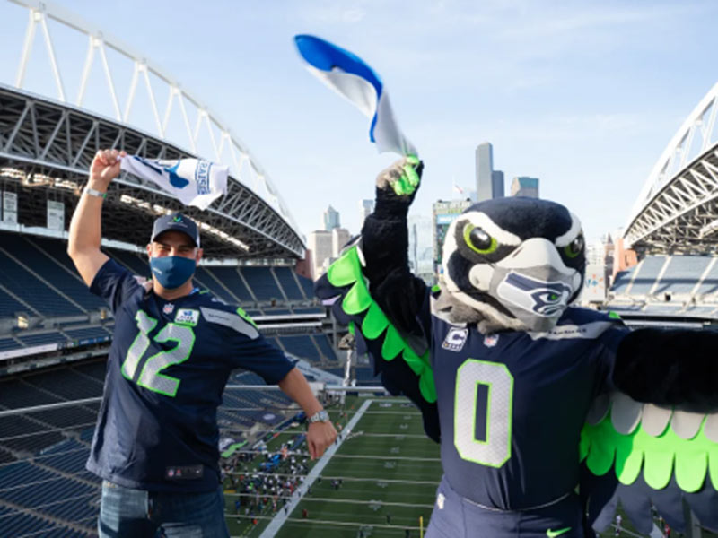 Dr. Fagley at Seahawks Game