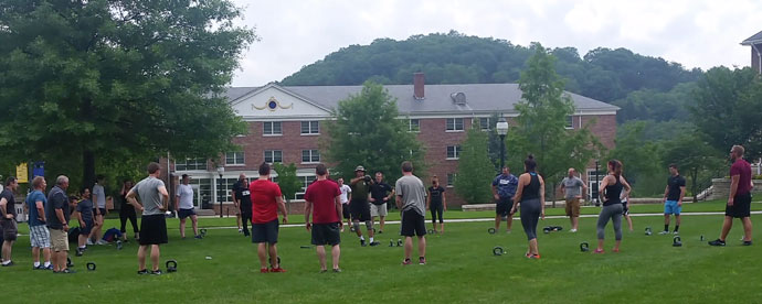 Hands on training at the Strength and Conditioning Conference