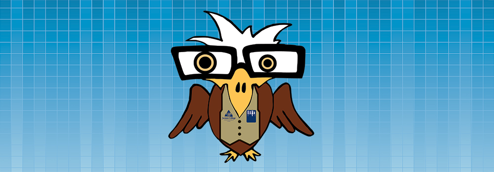 Nerdy eagle drawing