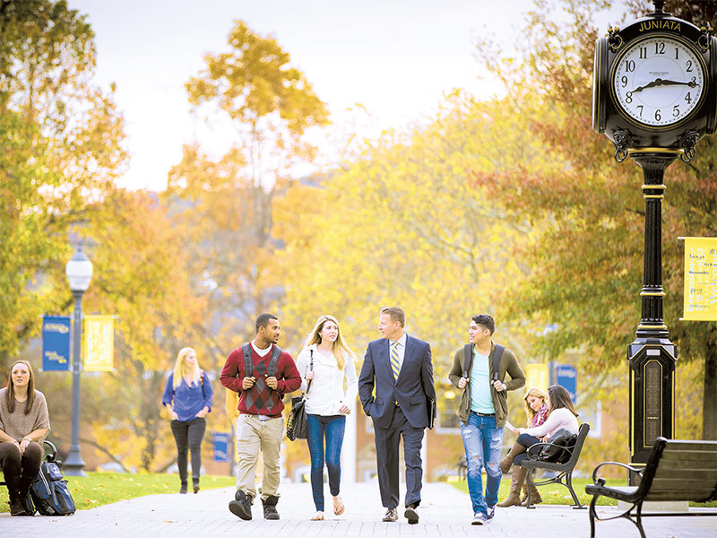 Troha Walking with Students